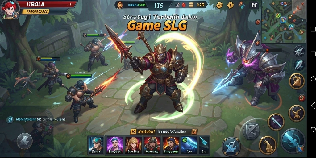 Screenshot gameplay <strong>11BOLA</strong> menunjukkan dinamika pertarungan dan strategi tim.