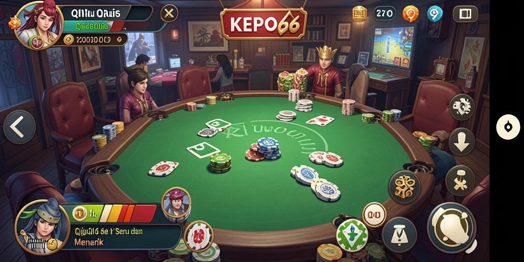 Screenshot utama KEPO66 menampilkan permainan QiuQiu yang seru dan menegangkan.