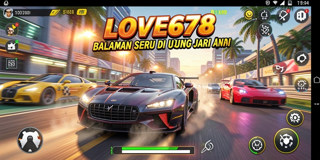 Gameplay balapan seru di LOVE678 dengan grafis menawan.
