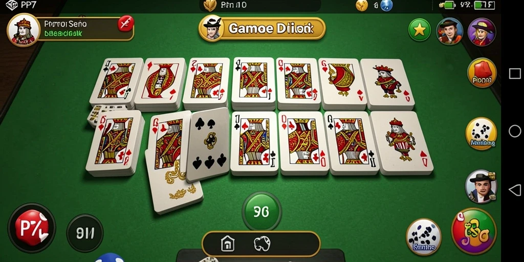 Tampilan gameplay PP7 yang seru dalam permainan Domino.
