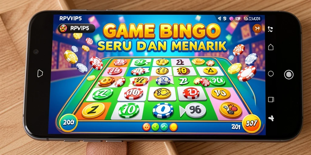 Screenshot RPVIP5 menampilkan keseruan permainan Bingo yang interaktif.