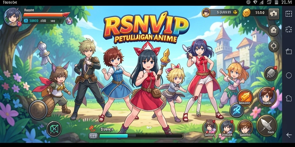 Gameplay seru RSNVIP dengan karakter Anime yang menakjubkan.