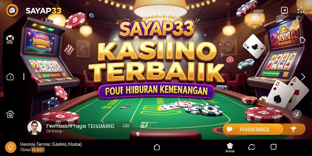 Tampilan gameplay kasino yang seru dan mengasyikkan dari SAYAP33.