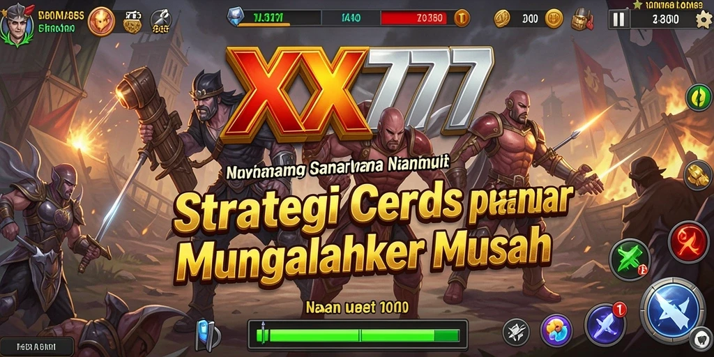 Tampilan gameplay strategi yang seru dalam XXX777.